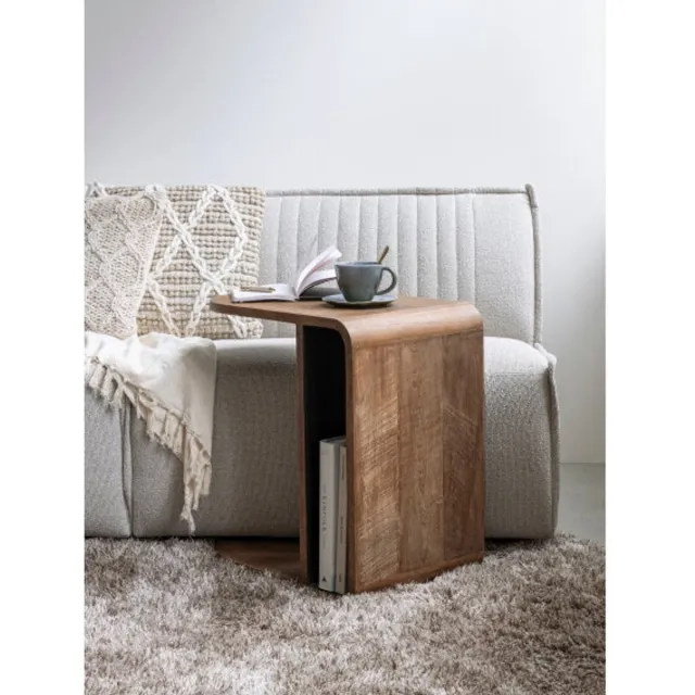DTP Home Laptop table Evo,55x55x35 cm, recycled teakwood Bruin