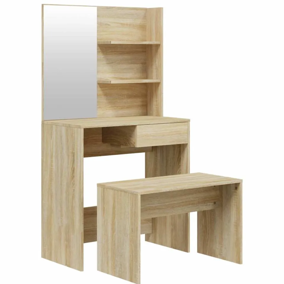 vidaXL Kaptafelset 74,5x40x141 cm sonoma eikenkleurig, foto 3