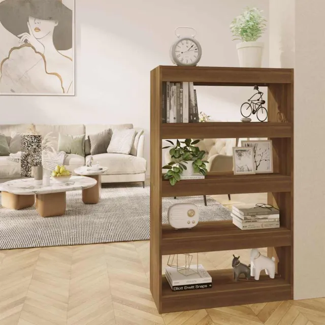 vidaXL Boekenkast/kamerscherm 80x30x135 cm bewerkt hout bruin eiken