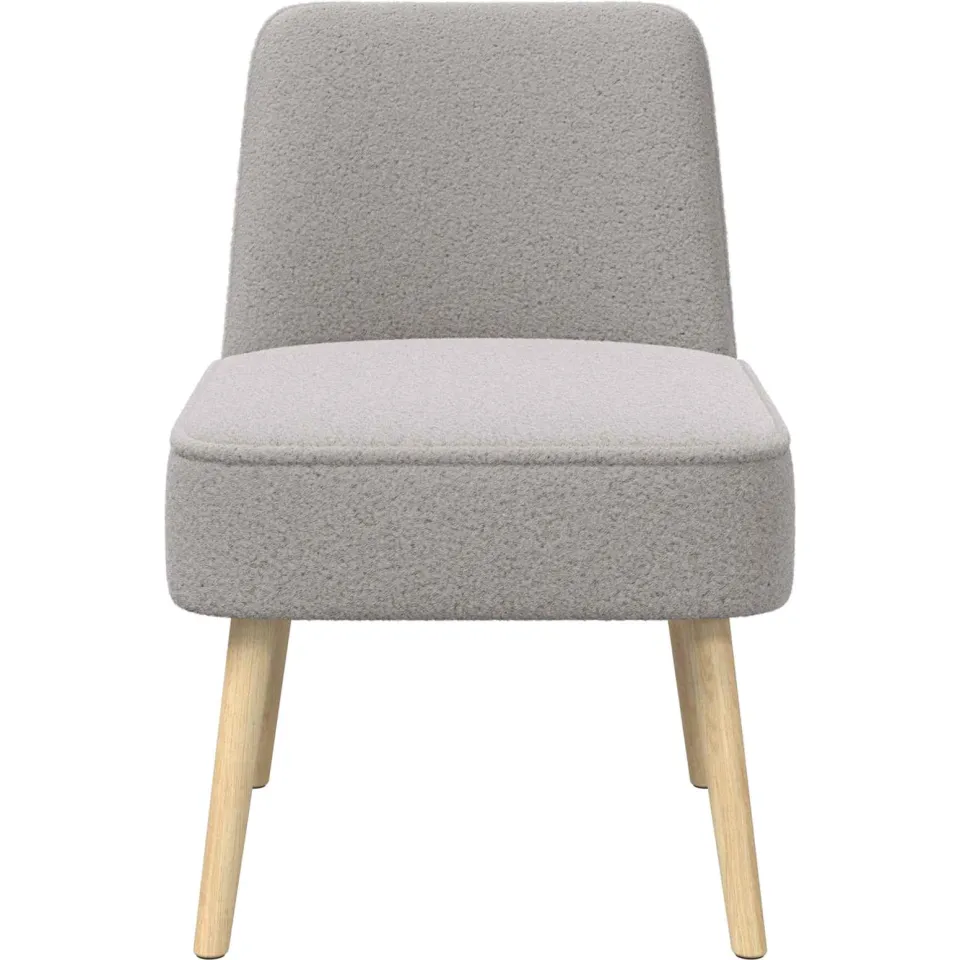 vidaXL Slipper Stoel Lichtgrijs