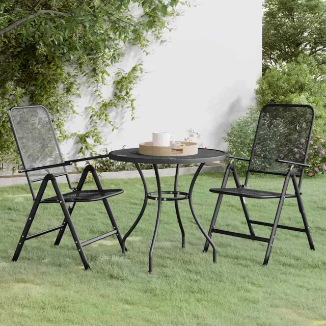 vidaXL 3-delige Tuinset metaalgaas antracietkleurig, foto 2