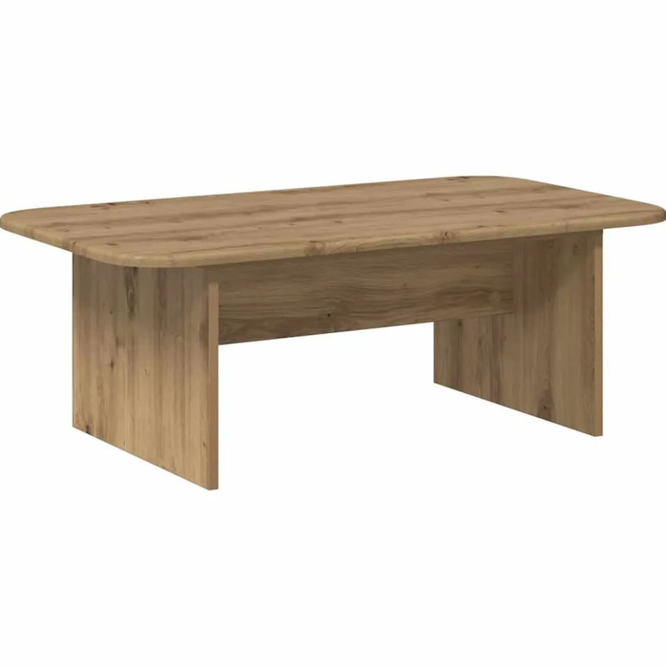 vidaXL Salontafel Artisan Eiken 93 x 53 x 33 cm Bewerkt hout, foto 3