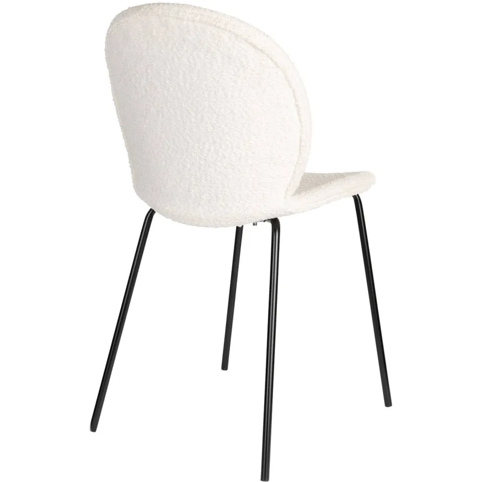 Zuiver Bonnet eetkamerstoel off white, foto 4