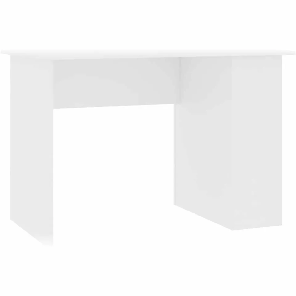 vidaXL Bureau 110x60x73 cm bewerkt hout wit, foto 3