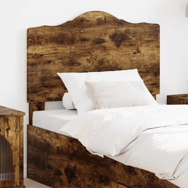 vidaXL Hoofdbord Gerookt eiken Bewerkt hout Bruin