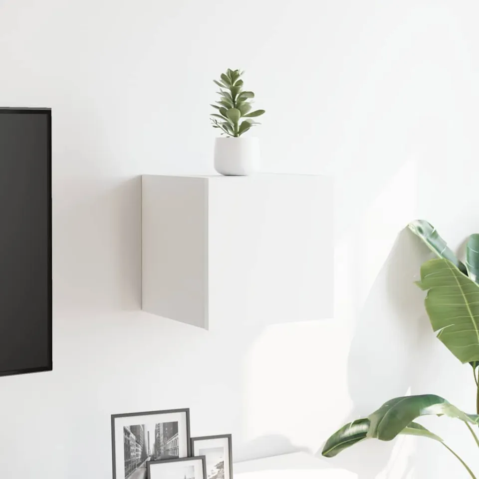 vidaXL Tv-wandmeubel 30,5x30x30 cm wit, foto 2