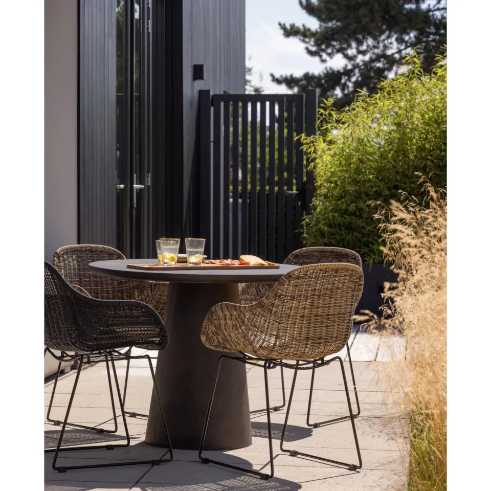 WOOOD Willow Loungestoelen Buiten - Polyester - Naturel - Set van 2, foto 6