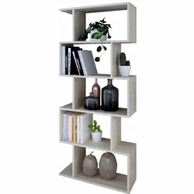 Per La Vita Bask - Boekenkast - Sonoma eiken - Open vakken - 176 cm hoog