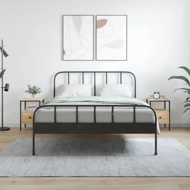 vidaXL Nachtkastjes 2 st 34x36x50 cm bewerkt hout sonoma eikenkleurig, foto 2