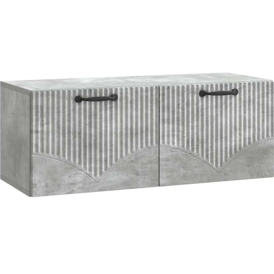 vidaXL Wandbeugel TV-kast Betongrijs 78,5 x 31 x 30 cm Bewerkt hout