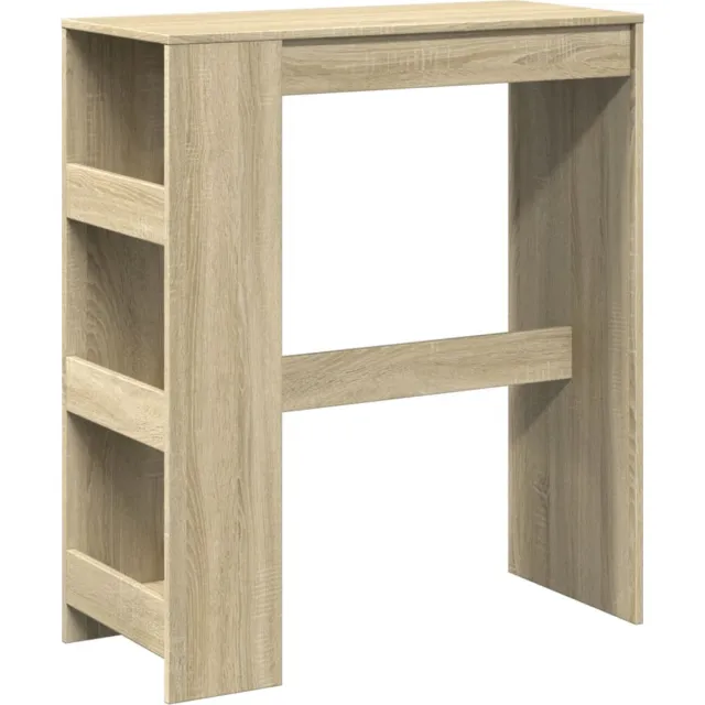 vidaXL Bartafel - met - rekken - 90x40x103,5 - cm - hout - sonoma - eikenkleur sonoma eiken