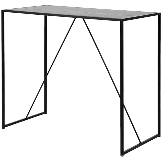 Lisomme Vic houten bartafel zwart - 120 x 60 cm
