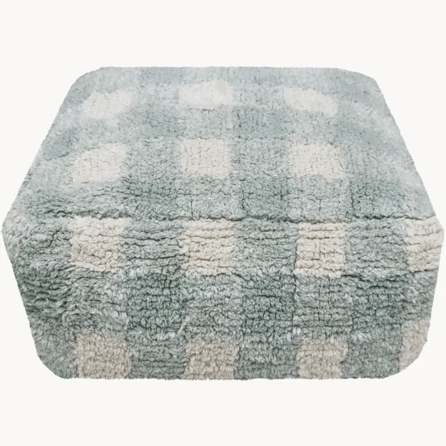 Lorena Canals Kinderpoef Vichy Blauw