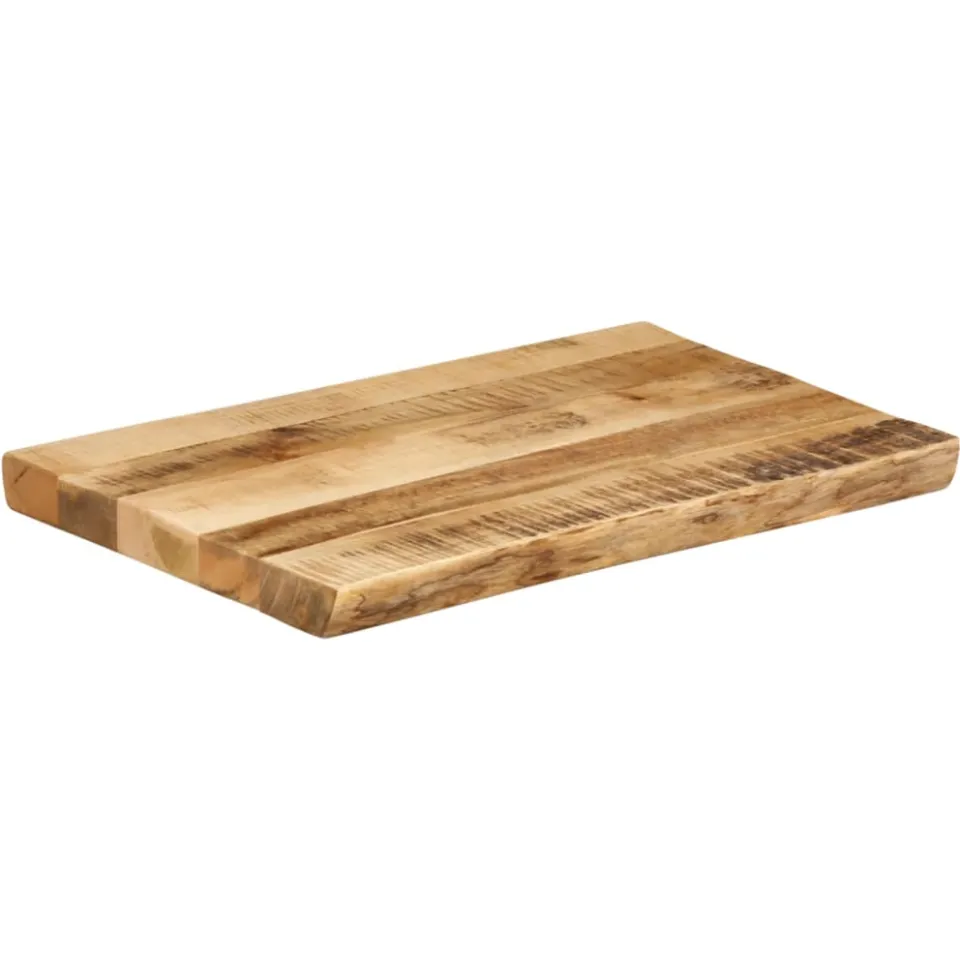 vidaXL Tafelblad met natuurlijke rand 70x40x3,8 cm massief mangohout Bruin