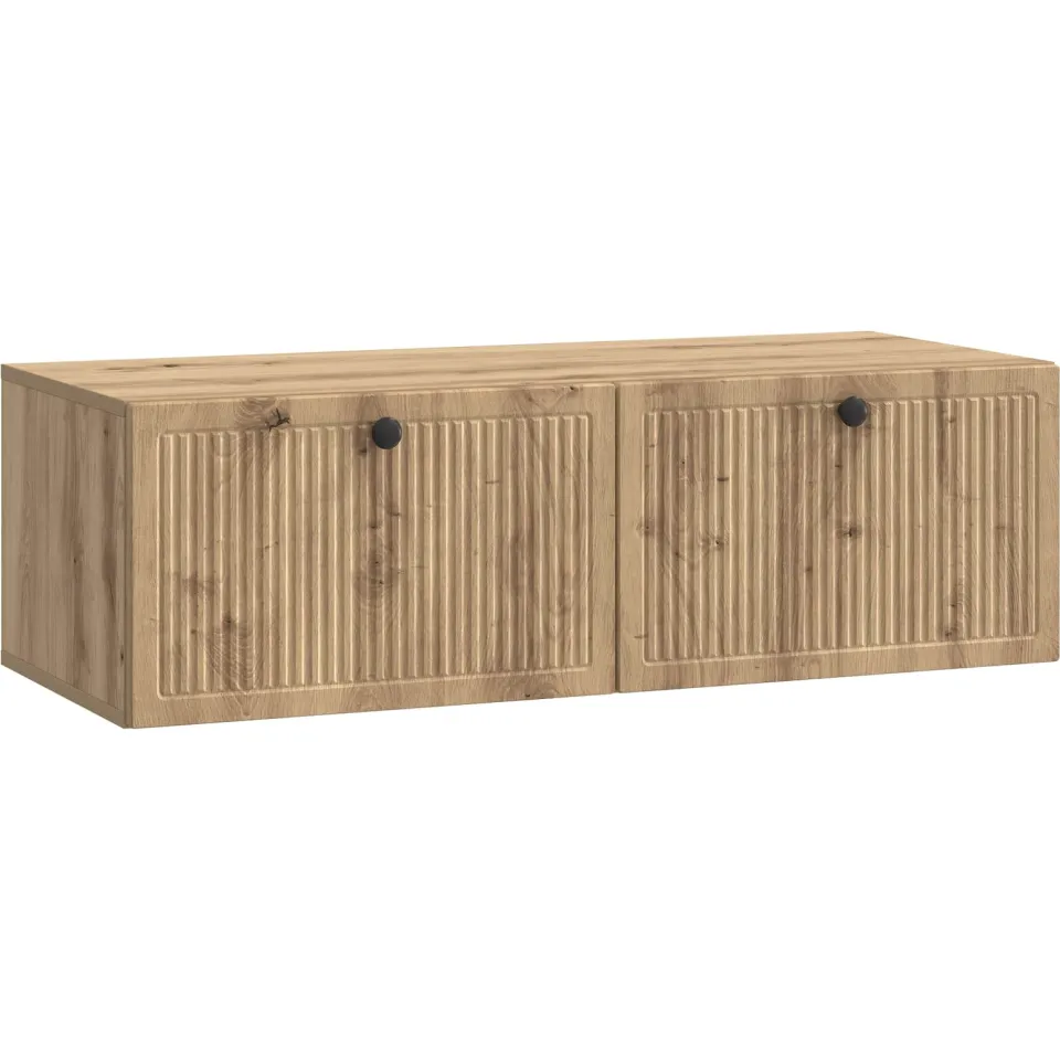 vidaXL Wandbeugel TV-kast 98 x 41 x 30 cm Artisanaal eiken, foto 3
