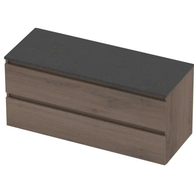 Basic-Line Deck 46 Badmeubelset Greeploos 120x46x58 cm D46BSEDO120 Dusk Oak Blue Stone Grijs