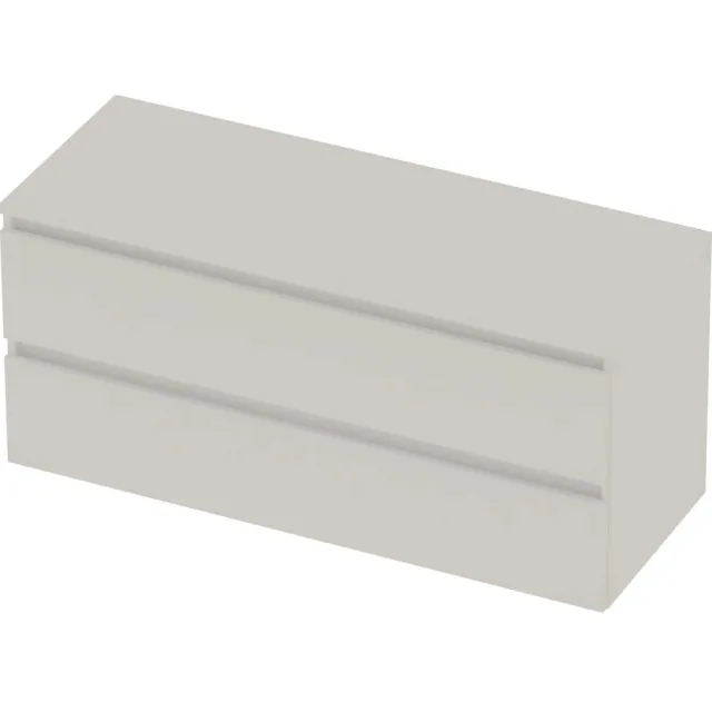 Basic-Line Deck 46 Badmeubelset Greeploos 120x46x58 cm D46MWE120 Mat White Mat Wit