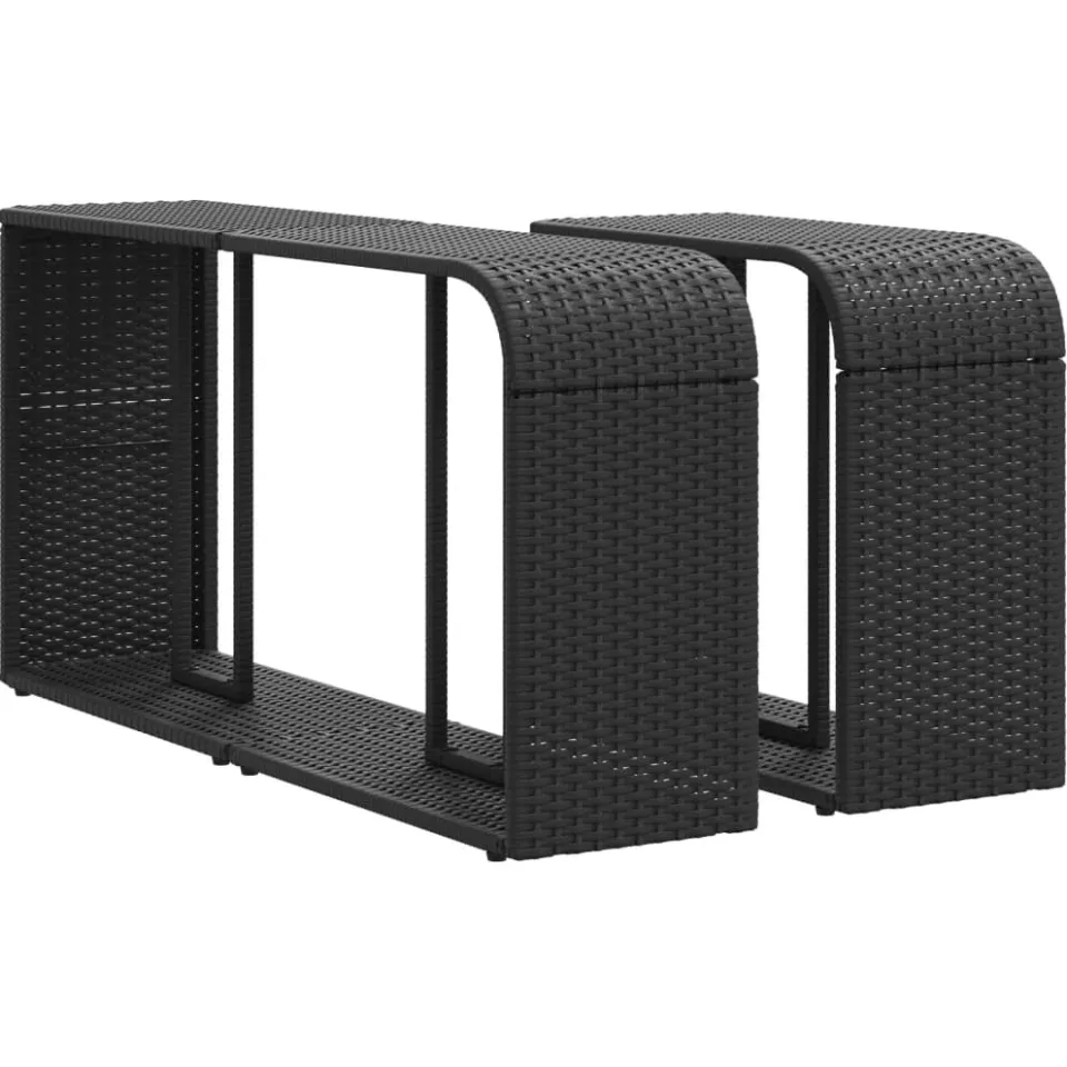 vidaXL 11-delige Loungeset met kussens poly rattan bruin, foto 4