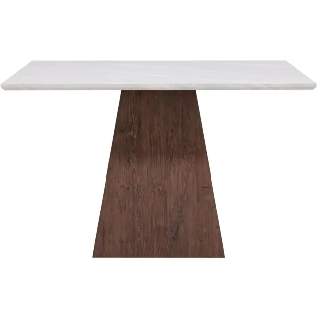 Svea Clara vierkante eettafel - 120 x 120 cm - marmerlook Wit