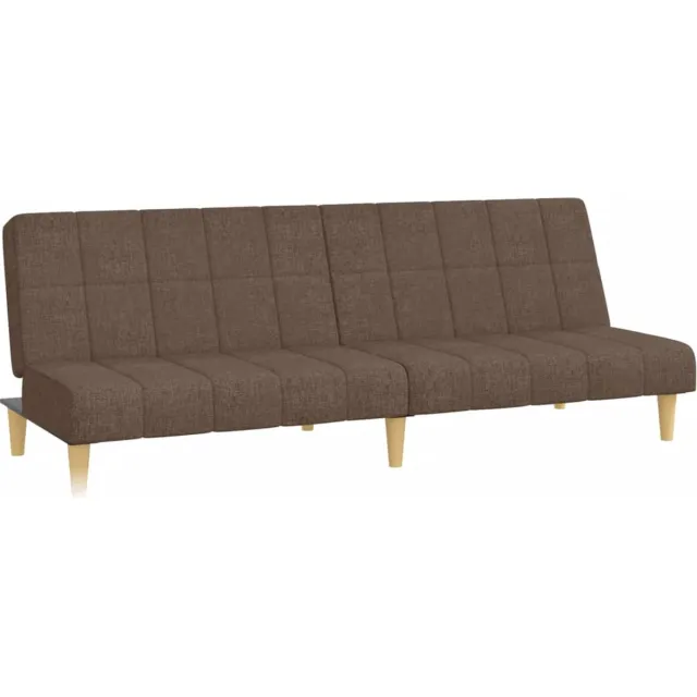 vidaXL Slaapbank - 2-zits - stof - taupe