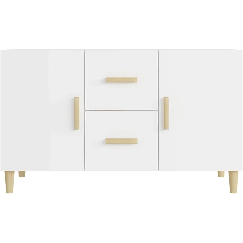 vidaXL Dressoir 100x36x60 cm bewerkt hout wit, foto 4