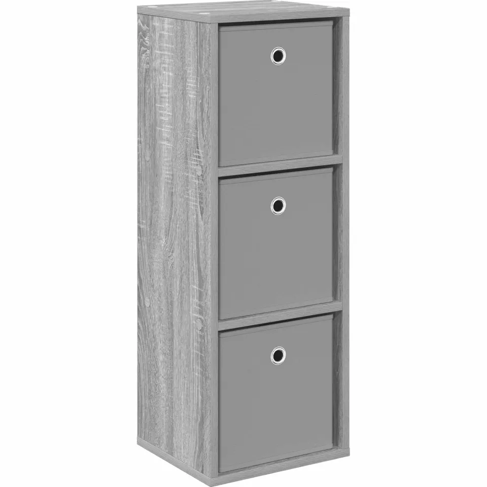 vidaXL Dressoir met lade Grijs Sonoma 30,5 x 27 x 84,5 cm