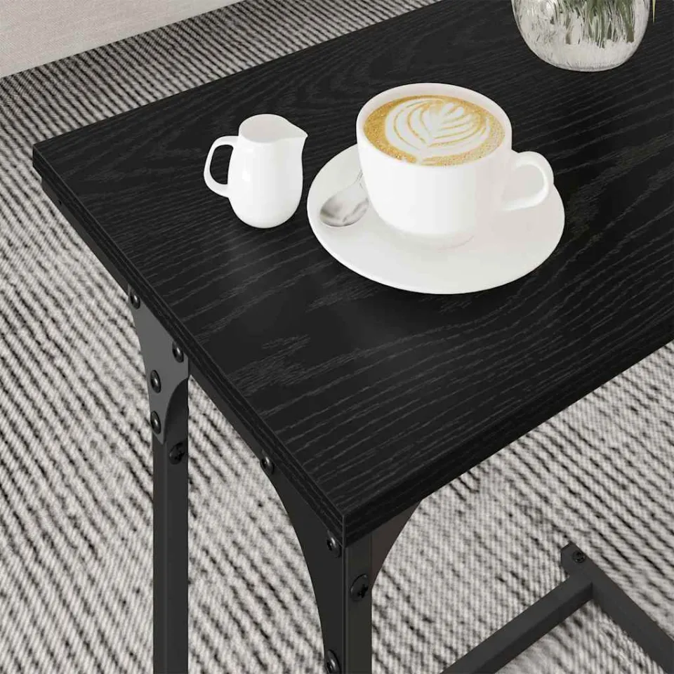 vidaXL Nesting Koffietafel 3 st Zwart eiken 50.5 x 35 x 53 cm, foto 4