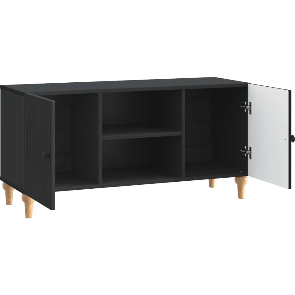 vidaXL TV-kast Zwart 102 x 34,5 x 50 cm Bewerkt hout, foto 4