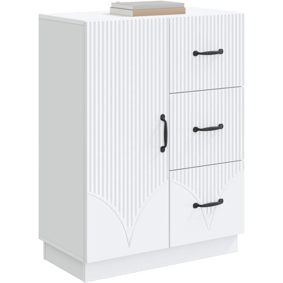 vidaXL Dressoir Wit 66 x 34,5 x 87 cm Bewerkt hout