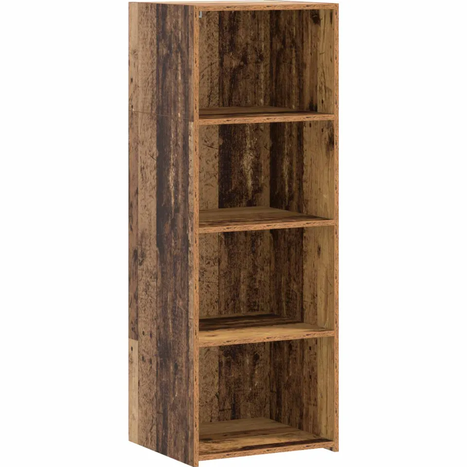 vidaXL Hoge kast Oud hout 45 x 41 x 124 cm Bewerkt hout bruin, foto 3