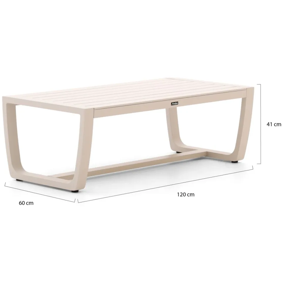 Manifesto Furniture Manifesto Rubbiano lounge tuintafel 120x60x41cm taupe, foto 3