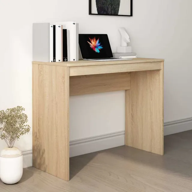 vidaXL Bureau 90x40x72 cm bewerkt hout sonoma eikenkleurig Bruin