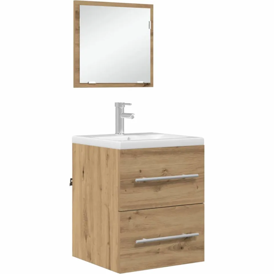 vidaXL Badkamermeubelset Bruin 41 x 38,5 x 48 cm