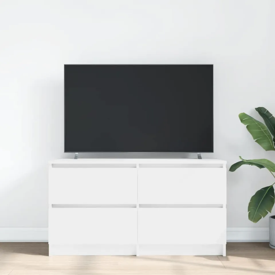 vidaXL Tv-meubel 100x35x54 cm bewerkt hout wit, foto 3