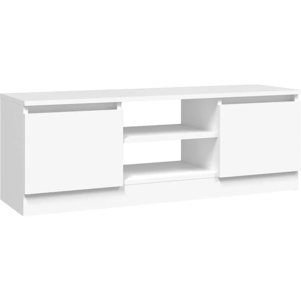 vidaXL Tv-meubel met deur 102x30x36 cm wit