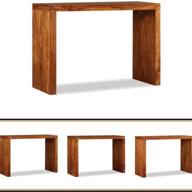 vidaXL Wandtafel - 110x40x76 - cm - hout - met - honingkleurige - afwerking bruin