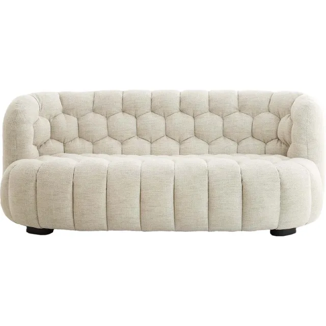 Light & Living Light&living Bank 200x100x78 cm AMARA crème Wit