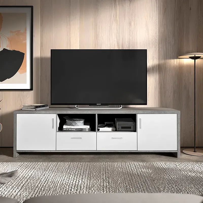 tv-meubel Abel beton-wit, foto 2