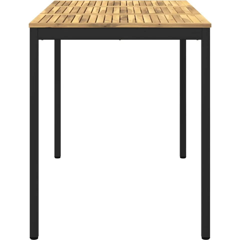 vidaXL Tuinbar Tafel NAARDEN Whitewash en zwart 147 x 88,5 x 105 cm, foto 4