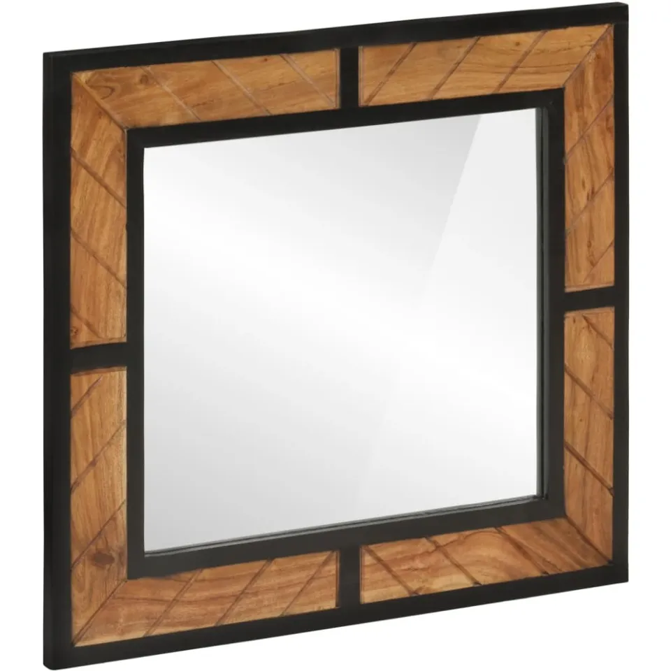 vidaXL Badkamerspiegel 60x1x55 cm massief acaciahout Bruin