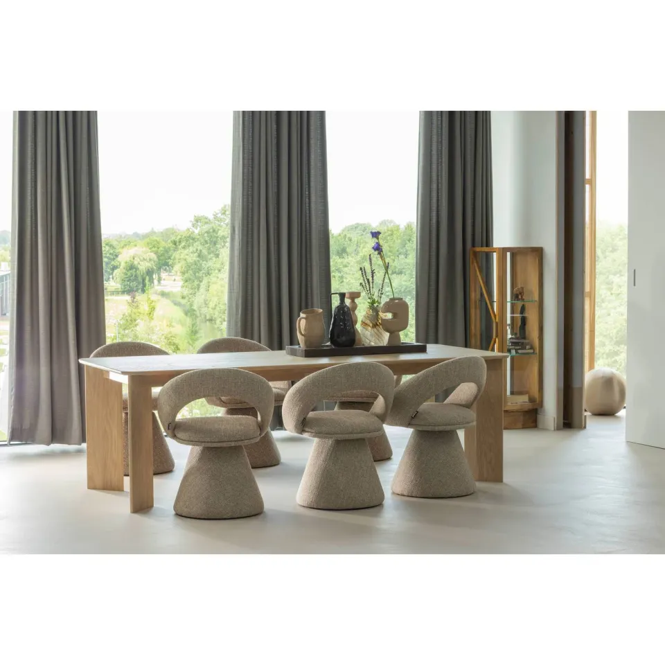 WOOOD Kella 1-deurs vitrinekast naturel, foto 3