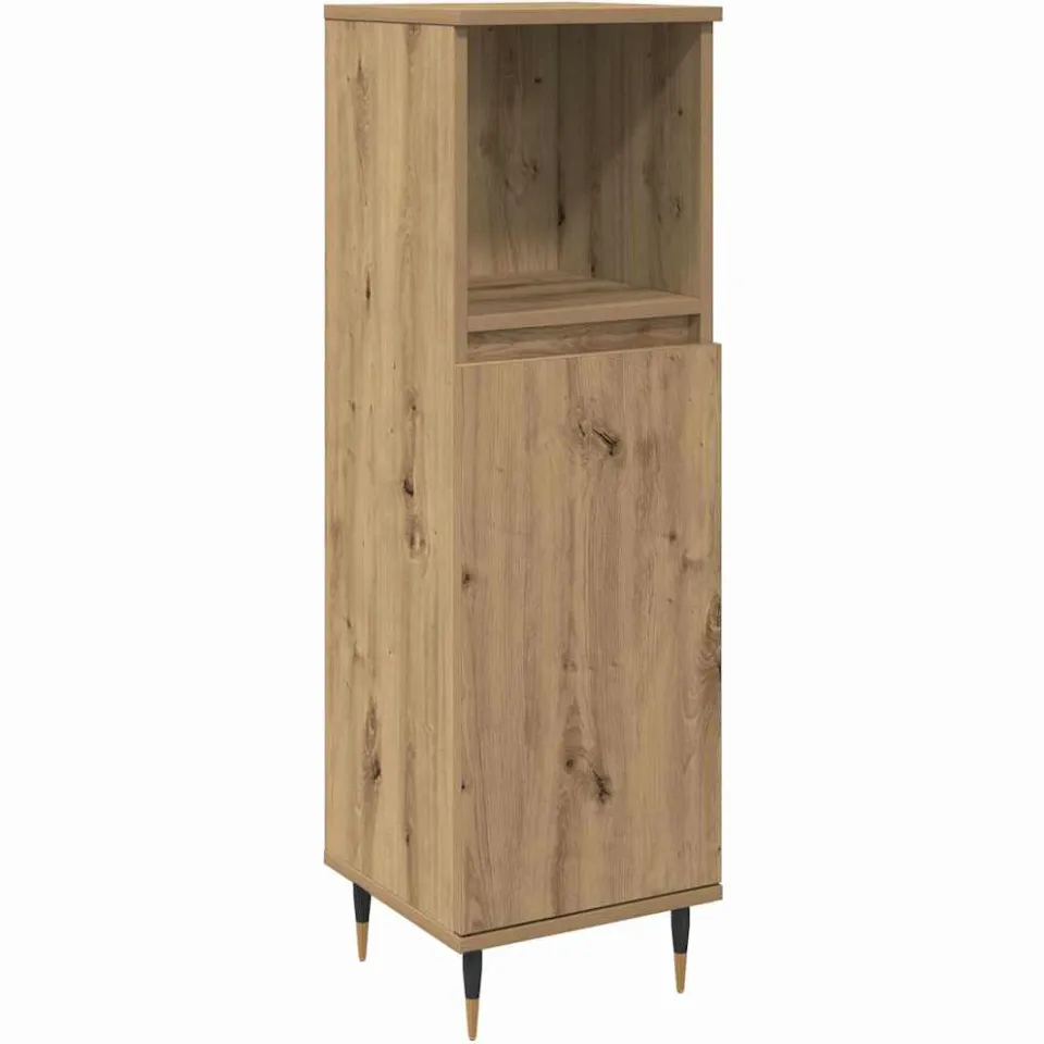 vidaXL Badkamermeubelset 3 st Artisan Eiken 30 x 30 x 180 cm, foto 2