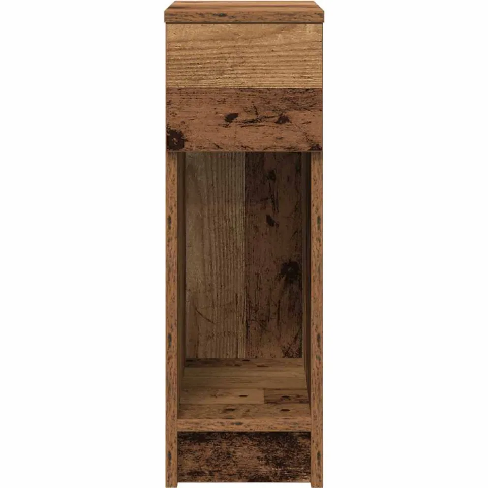 vidaXL Nachtkastje met lade 20x36x60 cm oud houtkleurig bruin, foto 4