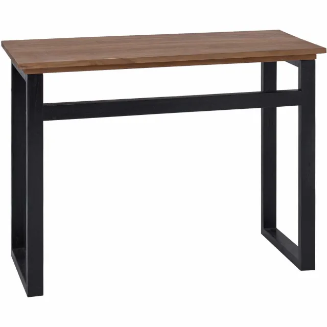 vidaXL Bureau Naturel Massief Teakhout 100 x 45 x 75cm Bruin