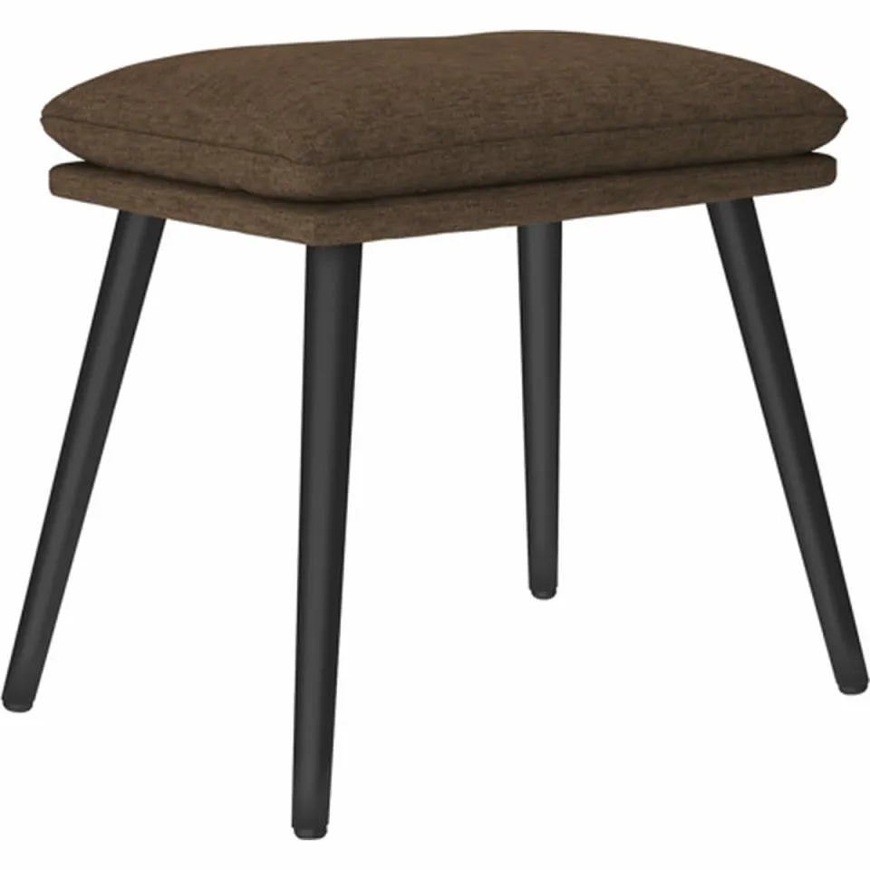 vidaXL Voetenbank 45x29,5x35 cm stof bruin, foto 2