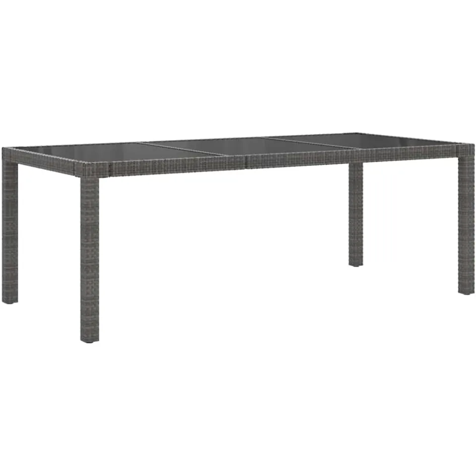 vidaXL 9-delige Tuinset met kussens poly rattan grijs, foto 4