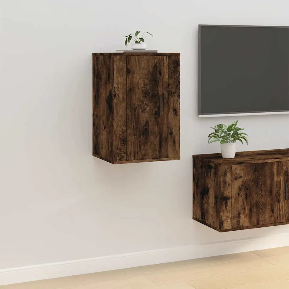 vidaXL Tv-wandmeubels 2 st 40x34,5x60 cm gerookt eikenkleurig, foto 4