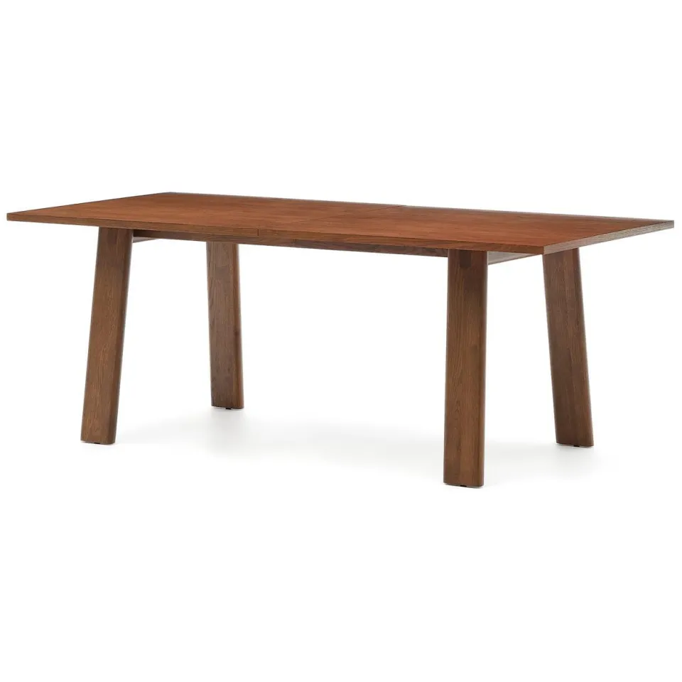 Kave Home Arlen uitschuifbare eettafel walnoot, foto 4