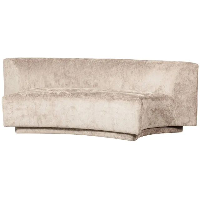 WOOOD Popular 2-zits bankje taupe natural