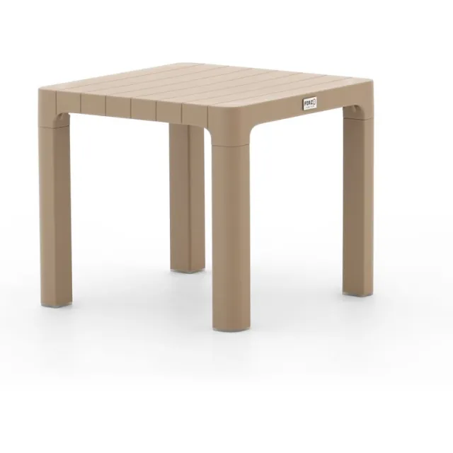 Forza Furniture Forza Russi bijzet tuintafel 45x45x40cm Taupe